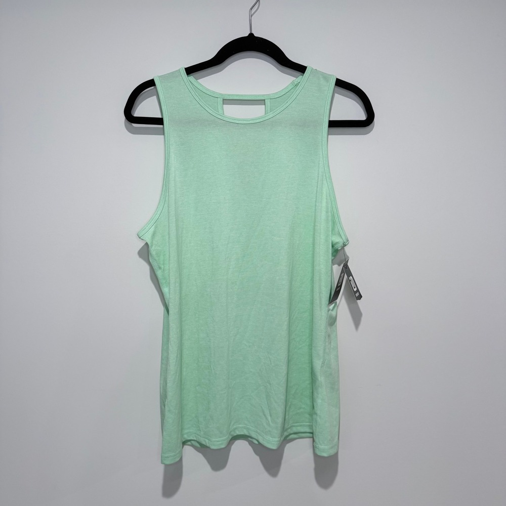 IDEOLOGY Women Light Green‎ Racerback Cutout Tank Top Performance Athletic Large
